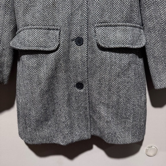Isaac‎ Mizrahi for Target Herringbone Wool Coat – Women’s Small - Picture 3 of 10
